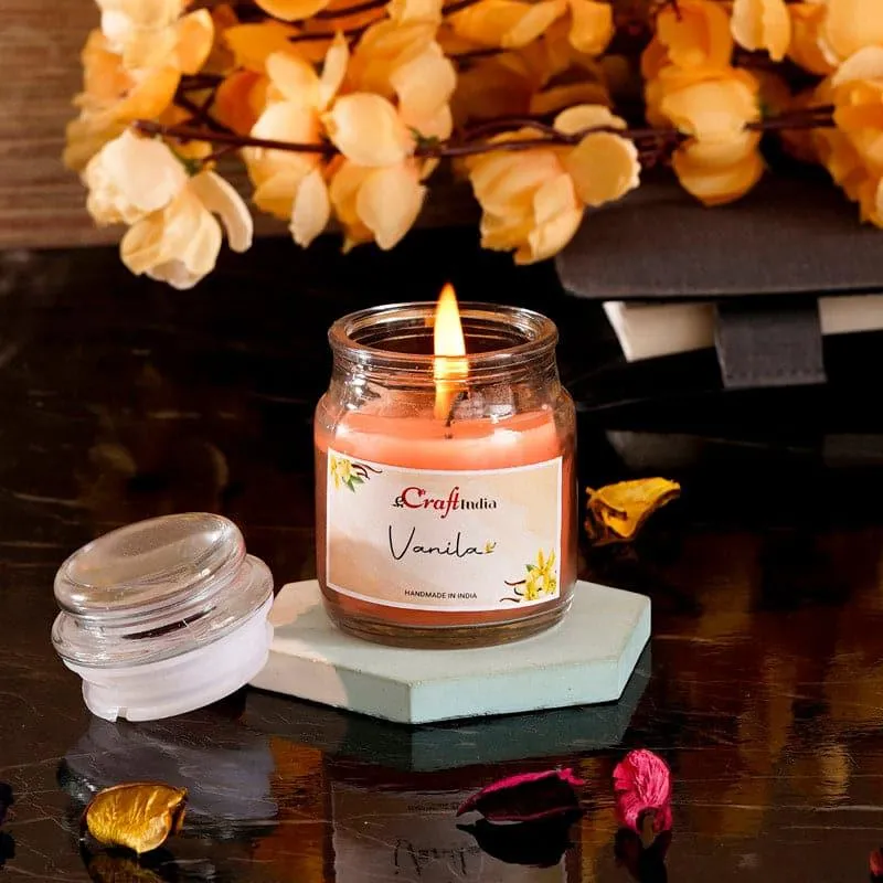 Nithya Vanilla Scented Jar Candle media 3
