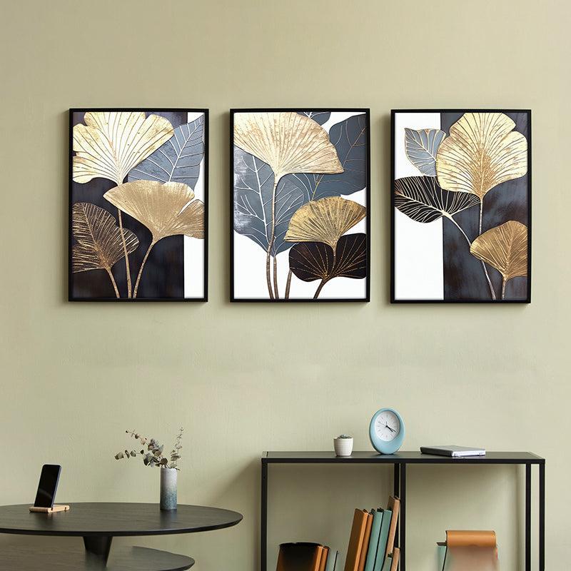 Serene Luxe Wall Art With Frame - Set Of Three media 4