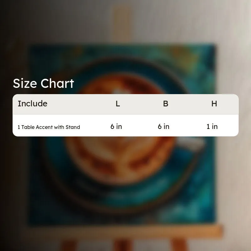 Latte Art Canvas Showpiece media 6