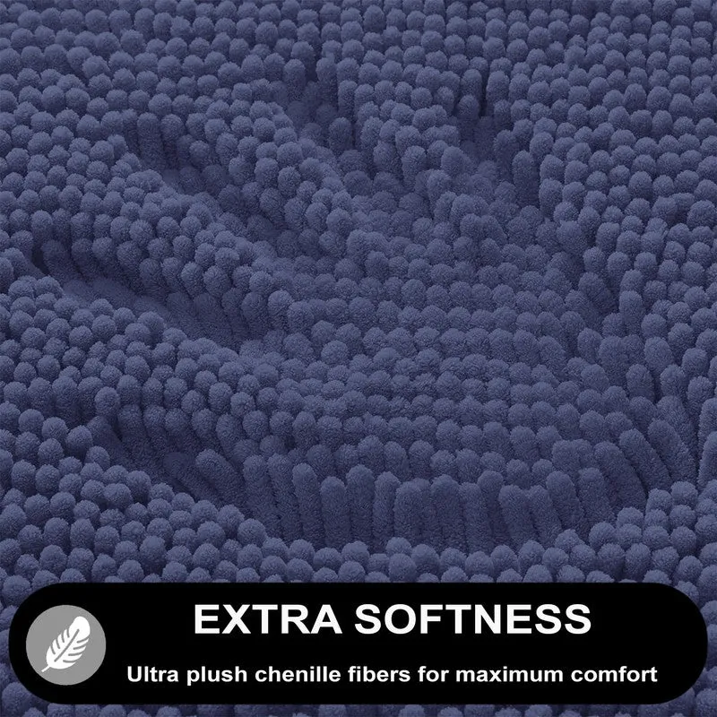 CalmCore Solid Microfiber Bath Mat - Navy media 6