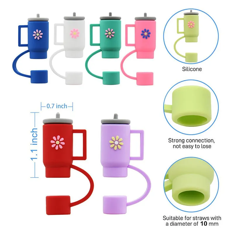 Mini Tumblers Straw Cover (Black,Grey & Blue) - Set Of Three media 9