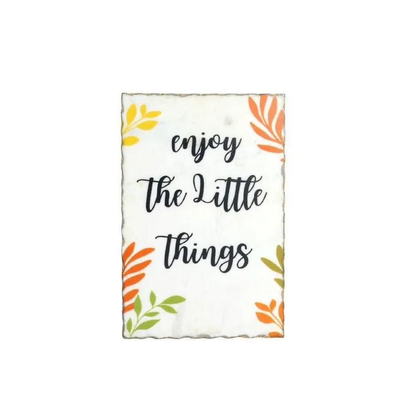 Enjoy Little Things Printed Marble Wall Accent media 3