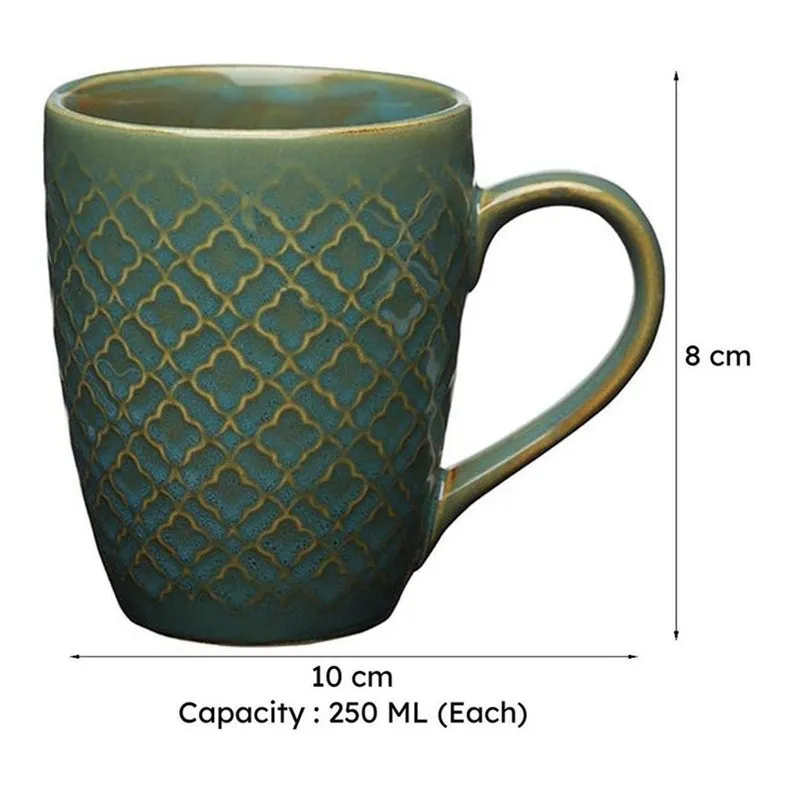 Bida Ceramic Tea Cup (250 mL Each) - Set of Six media 5