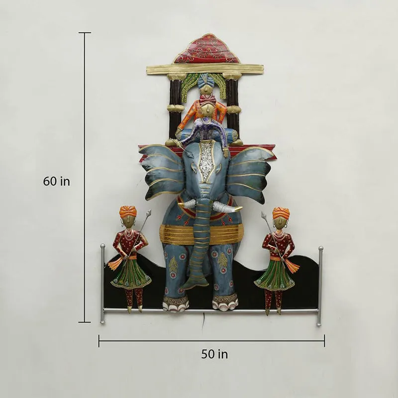 Elephant Riders Iron Wall Accent media 8