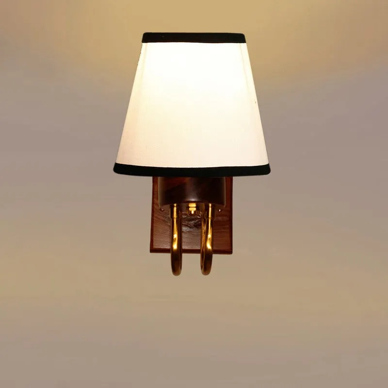 Gilded Arch Decorative Cotton Wall Lamp - White media 5