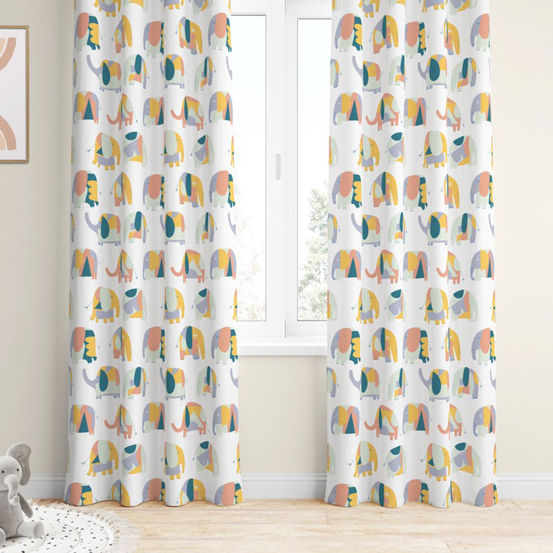 Tranquebar Home Eli Geo Cotton Curtains(Multicolor) - Set Of Two media 3