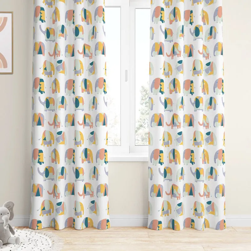 Tranquebar Home Eli Geo Cotton Curtains(Multicolor) - Set Of Two media 3