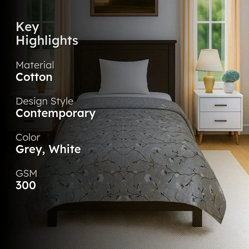 Flora Muse Cotton Comforters - 300 GSM media 2