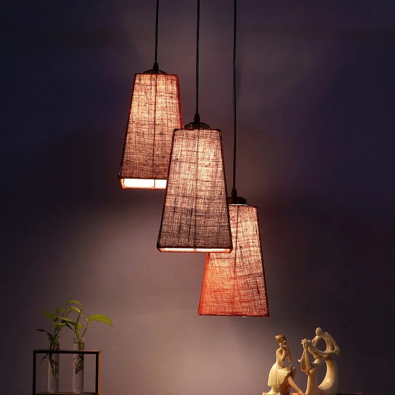 Shadowlux Triple Metal Ceiling Lamp - Maroon media 1