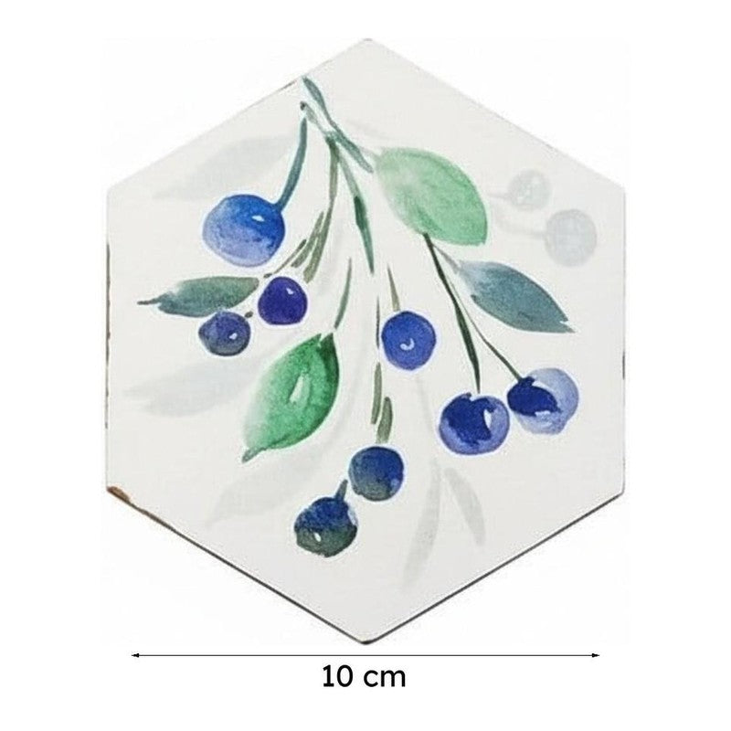 Tryla Nature Handpainted Coaster -  Set Of Six media 7