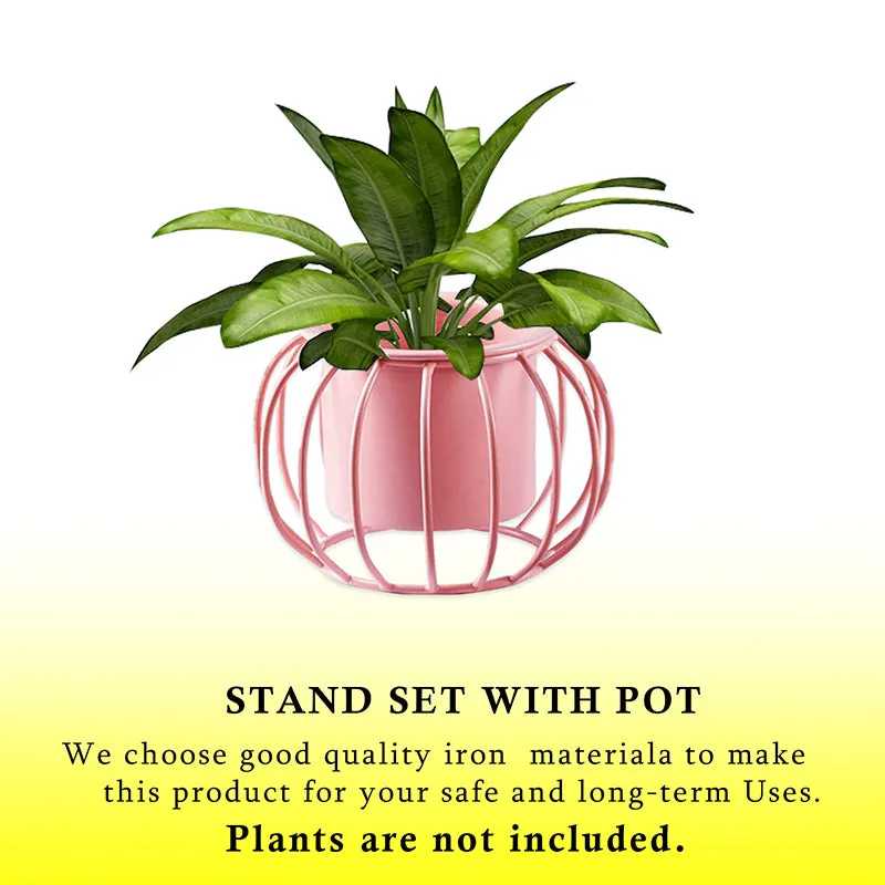 Steela Round Planter (Pink) - Set Of Two media 4