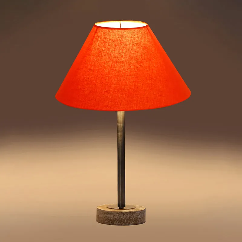 Cotin II Rodin Wooden Table Lamp - Orange,Silver,White media 6
