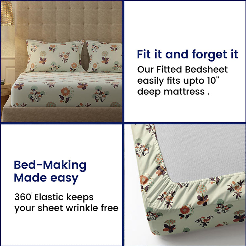 Urban Space Radiance Grey Cotton Bedsheet - 200 TC media 7