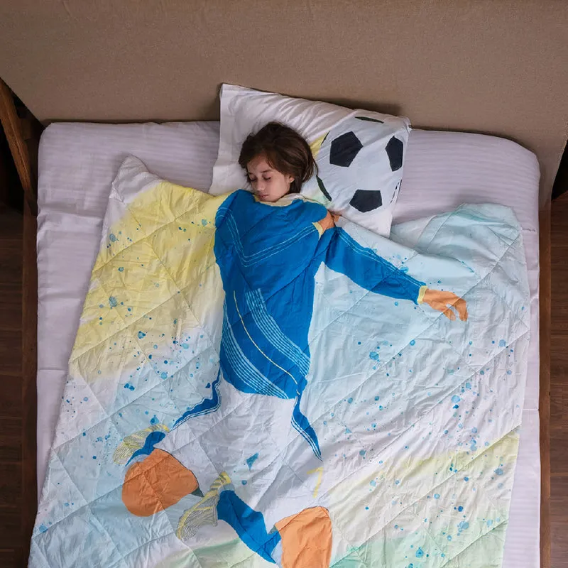 Soccer Buddies Reversible Cotton Comforter - 480 GSM media 4