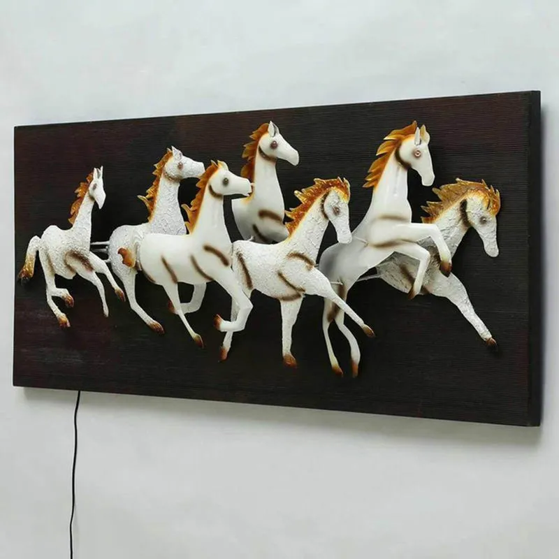 Palomino Gallop Iron Wall Accent With Wooden Frame media 6