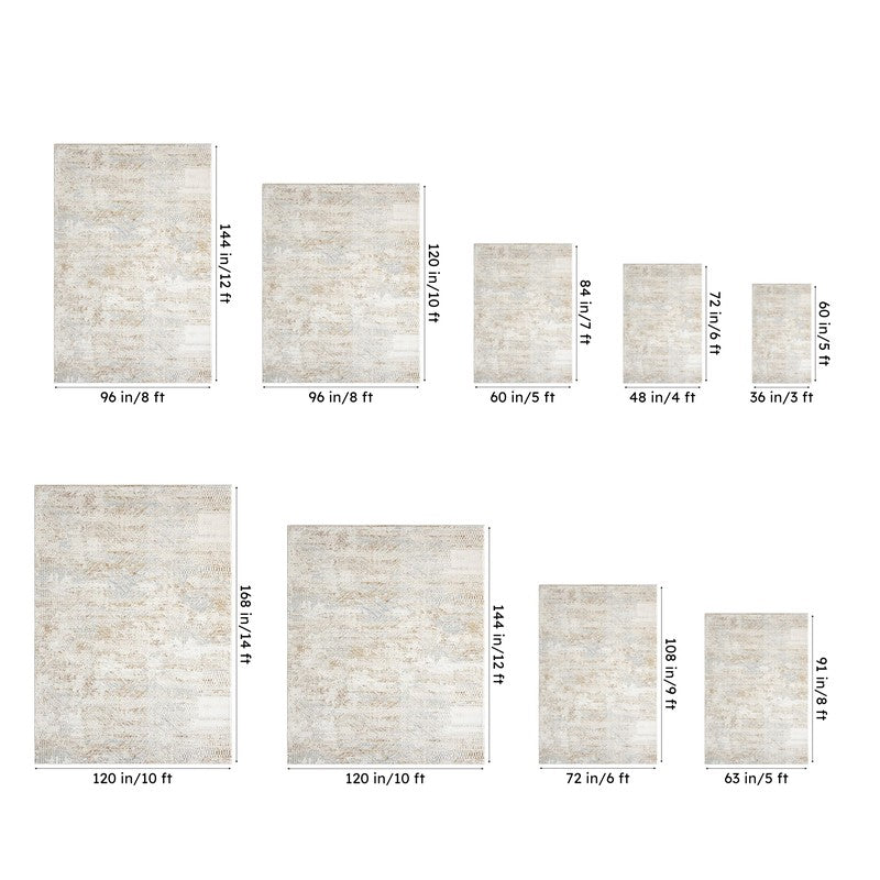 Genno Abstract Carpet - Ivory media 10