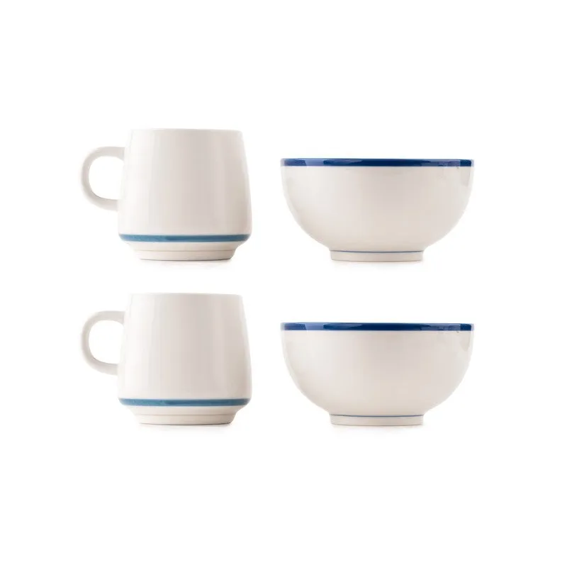 Nerra Porcelain Coffee Mug (320mL Each,420 mL Each) - Four Piece Set media 6