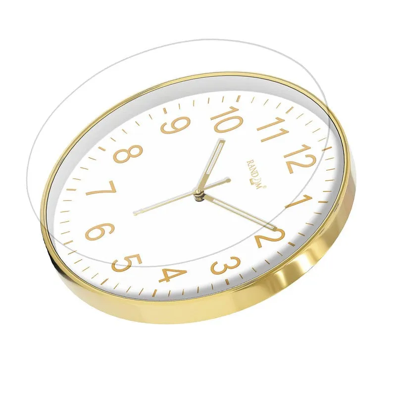 Goldenora Premium Silent Sweep Wall Clock - White media 5