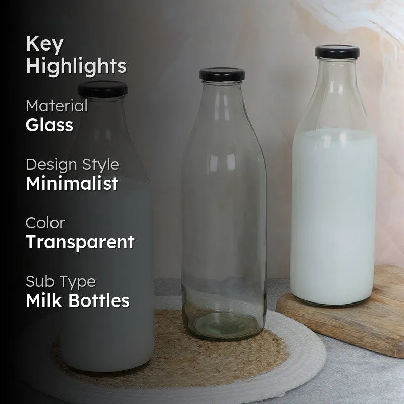 Juniper Milk Bottle (1000 mL Each) - Set Of Three media 2