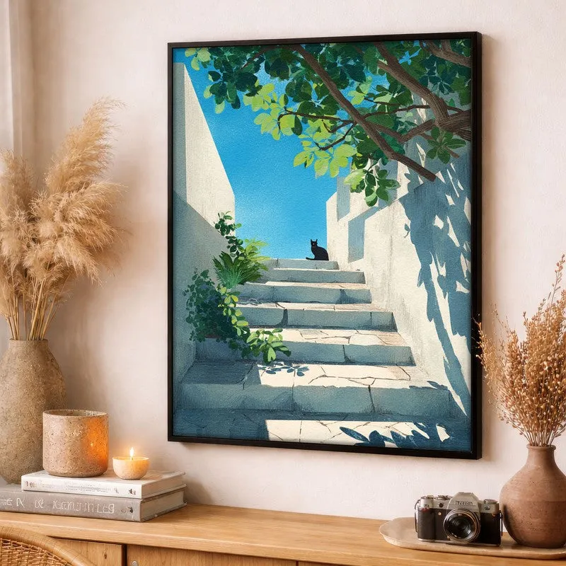 Sereno Canvas Wall Painting With Black Frame media 3