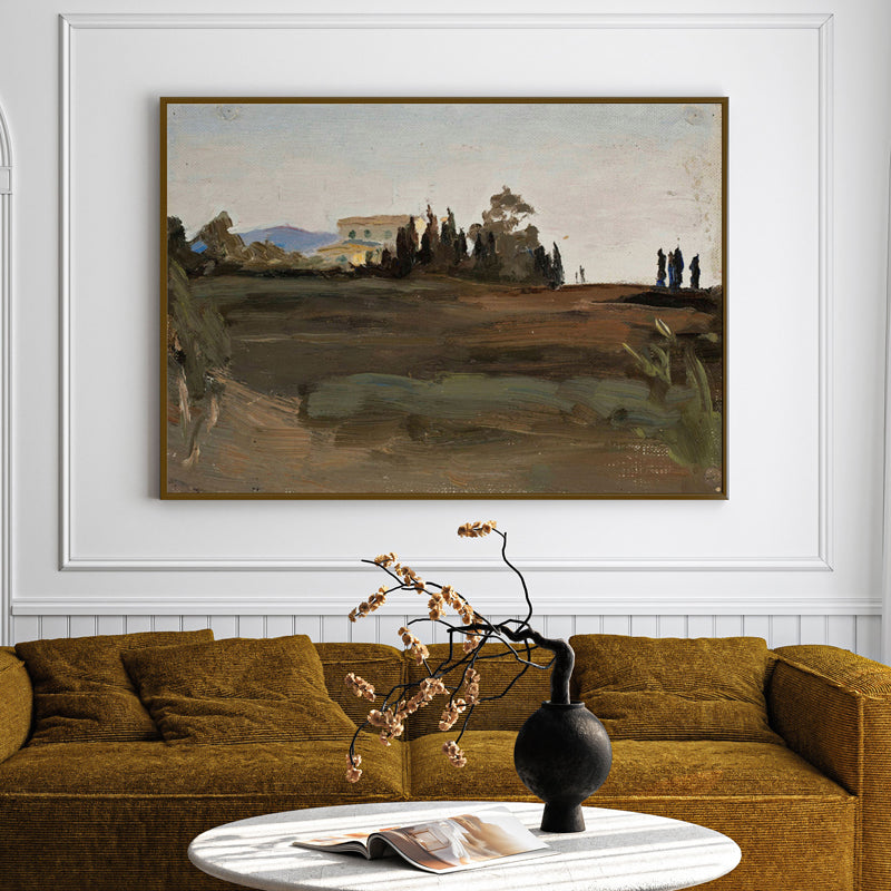 Distant Lands Wood Wall Art With Frame - Black