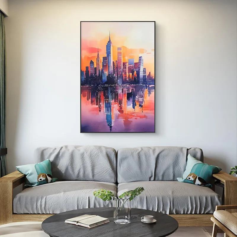 Vivid Citylines Wall Painting media 4