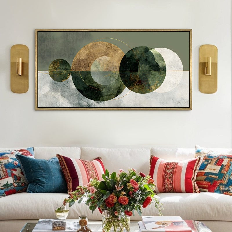 Olive Rhythm Canvas Wall Art