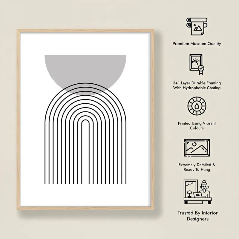 Echoes In Ash Framed Canvas Archival Canvas Wall Painting - Natural Brown Frame media 7