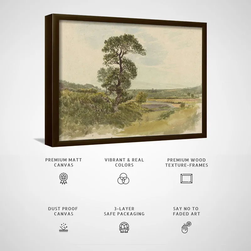 Lone Branches Wood Wall Art With Frame - Black media 5