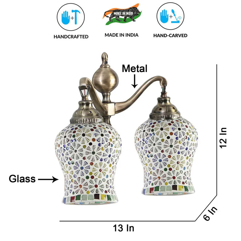Saundarya Metal Mosaic Wall Lamp media 7