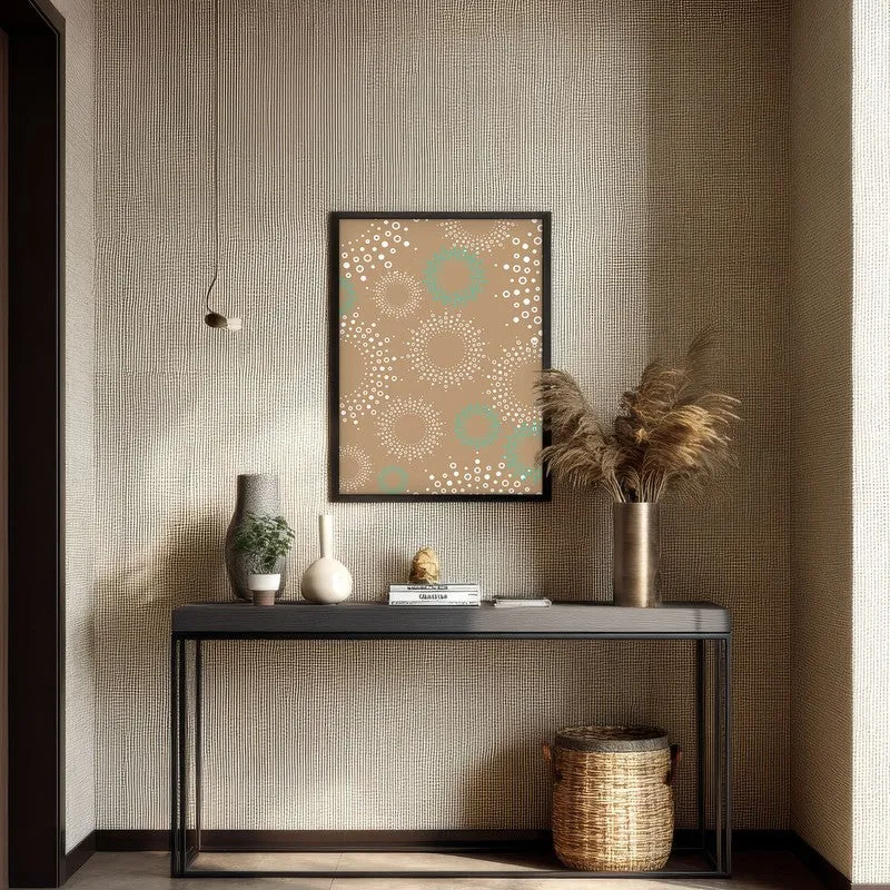 Stellar Echoes Canvas Wall Painting With Black Frame media 4