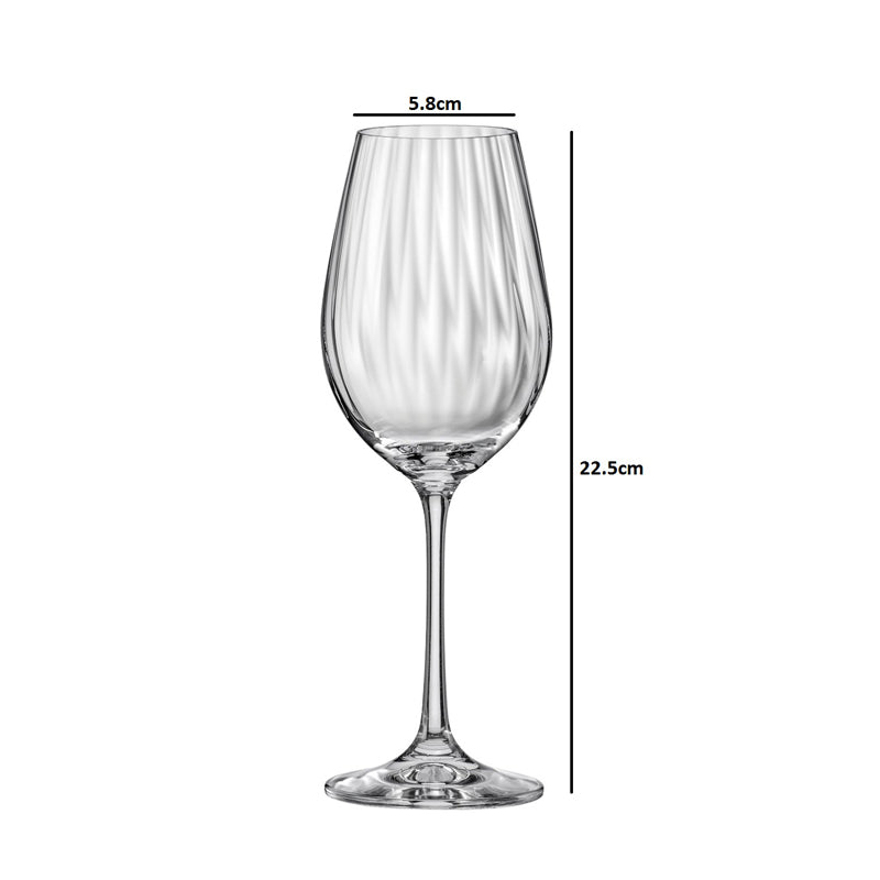Delia Bohemia Crystal Red Wine Glasses (350 ML) - Set of Six media 6