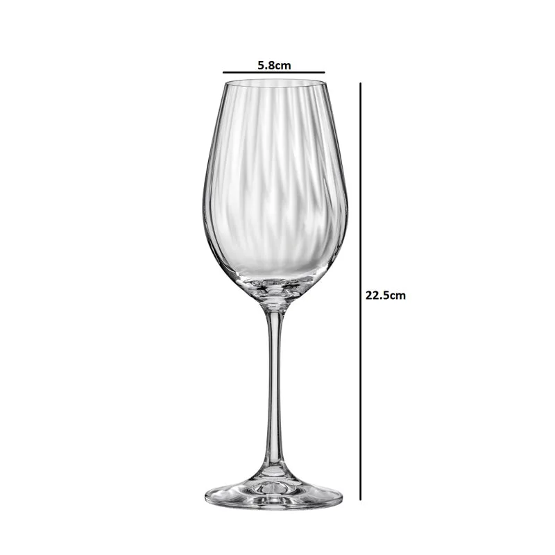 Delia Bohemia Crystal Red Wine Glasses (350 ML) - Set of Six - 6