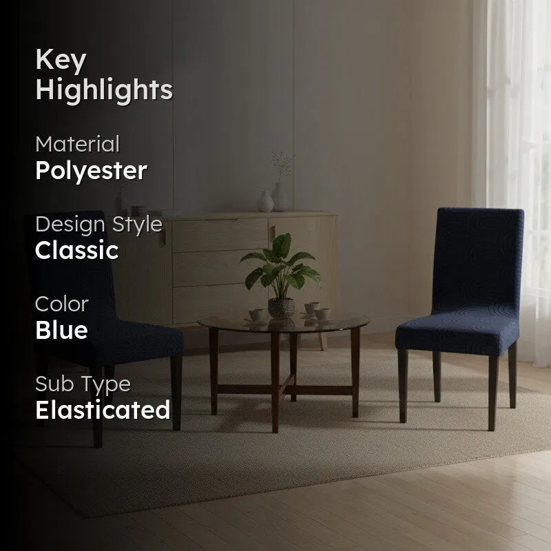 Nexo Neat Chair Cover (Blue) - Set Of Two media 2