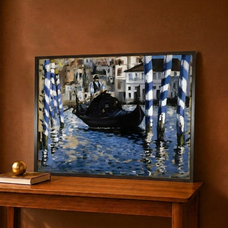 The Grand Canal Venice 1875 Canvas Wall Painting - 12 x 9 Inches
