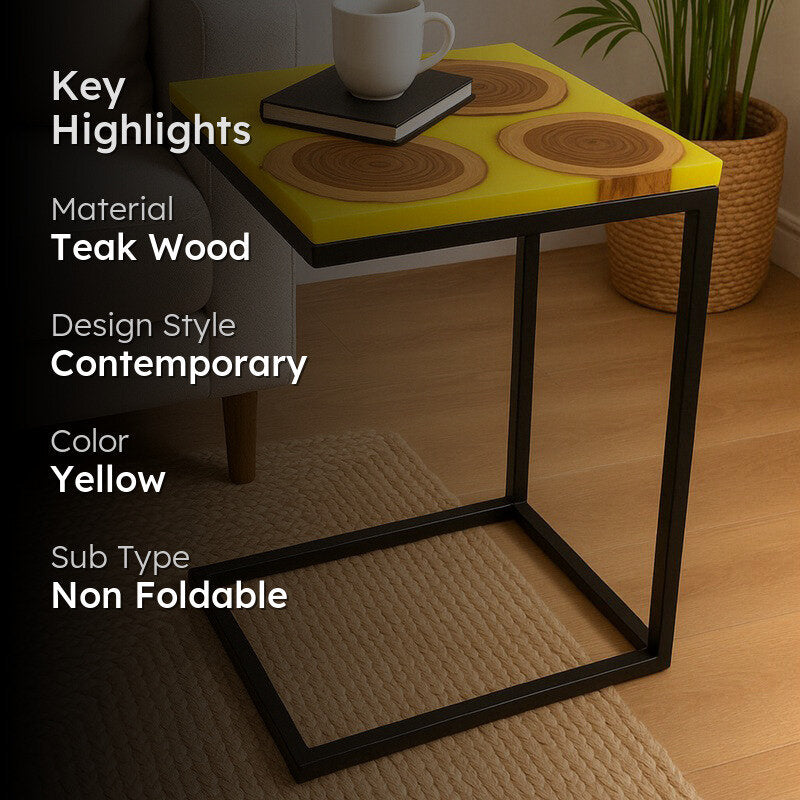 Fraxen Royal Teak Wood Side Table media 2