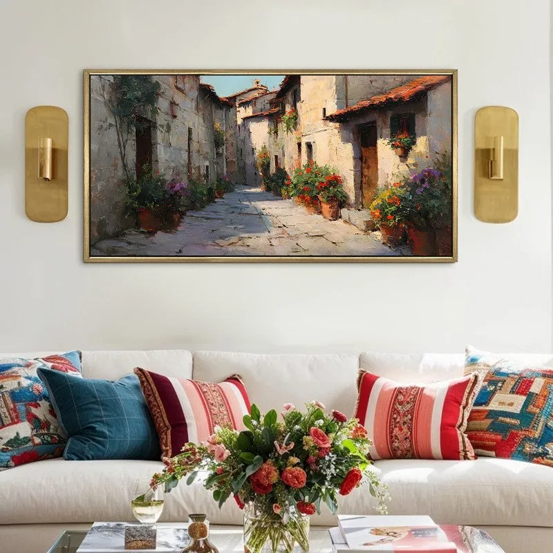 Literary Luster Canvas Wall Painting With Frame media 1