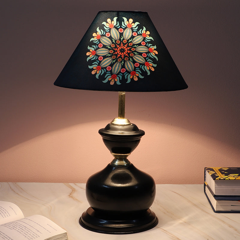 Toile Link Printed Iron Table Lamp - Multicolor