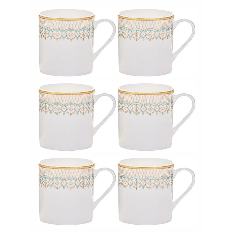 Classic Bone China Tea Cup (210 mL Each) - Set Of Six media 4