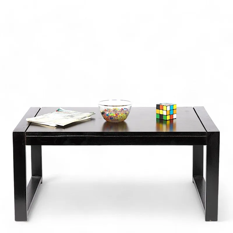 Yynex Sheesham Wooden Center Table - Black media 4