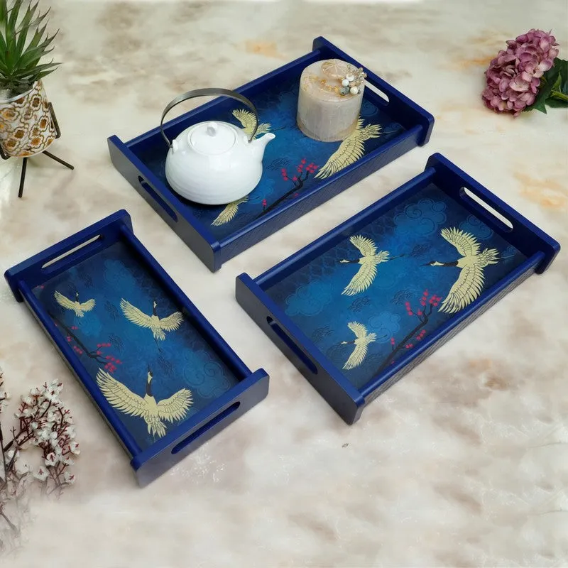 Fynix Wooden Serving Tray - Set Of Three media 1