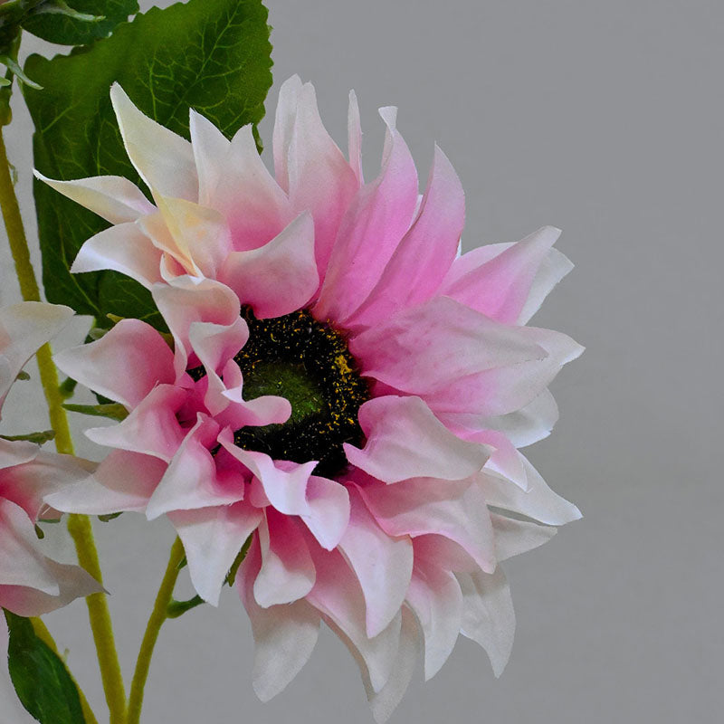Faux Sunflower Flower Stick - Pink media 3