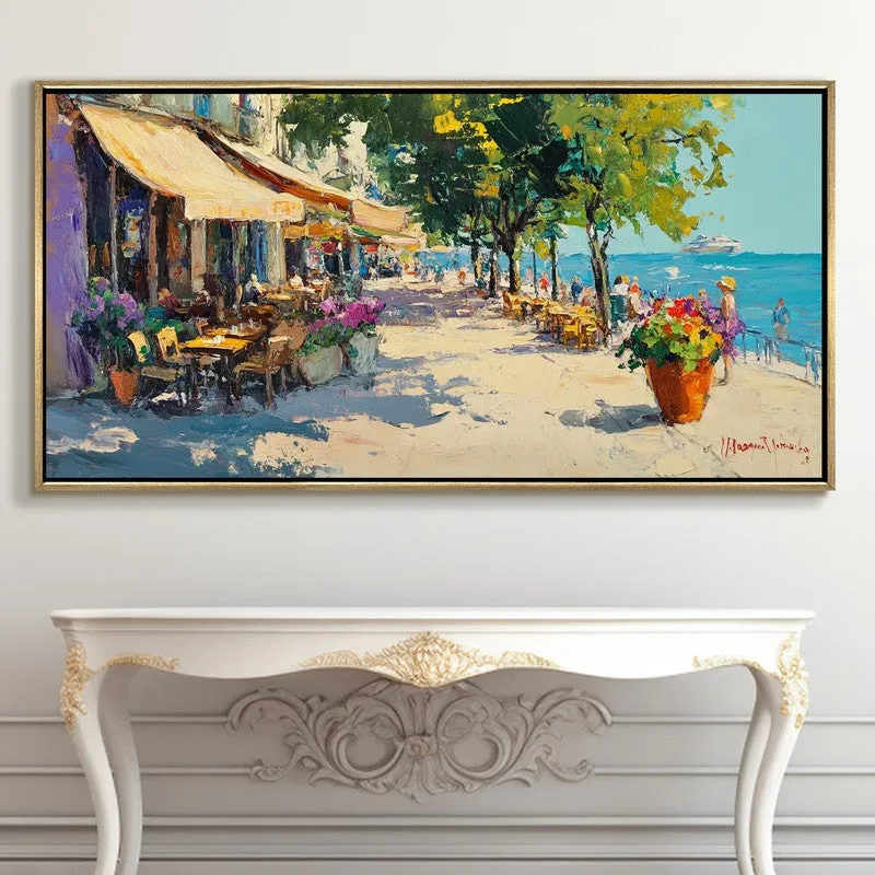 Terrasse Canvas Wall Painting With Frame media 5