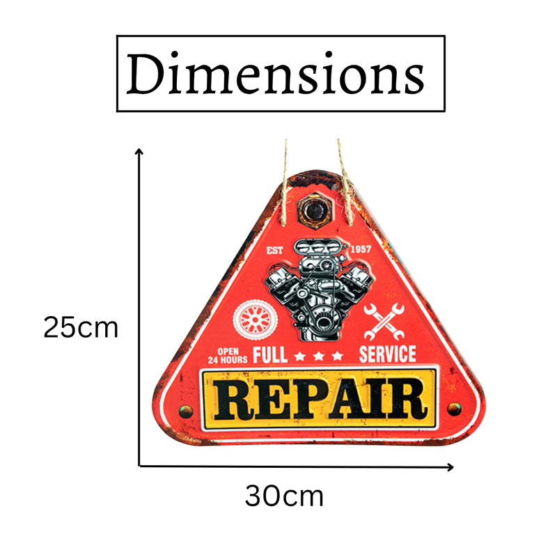 Garage Repairs & Services Retro Metal Wall Accent media 5