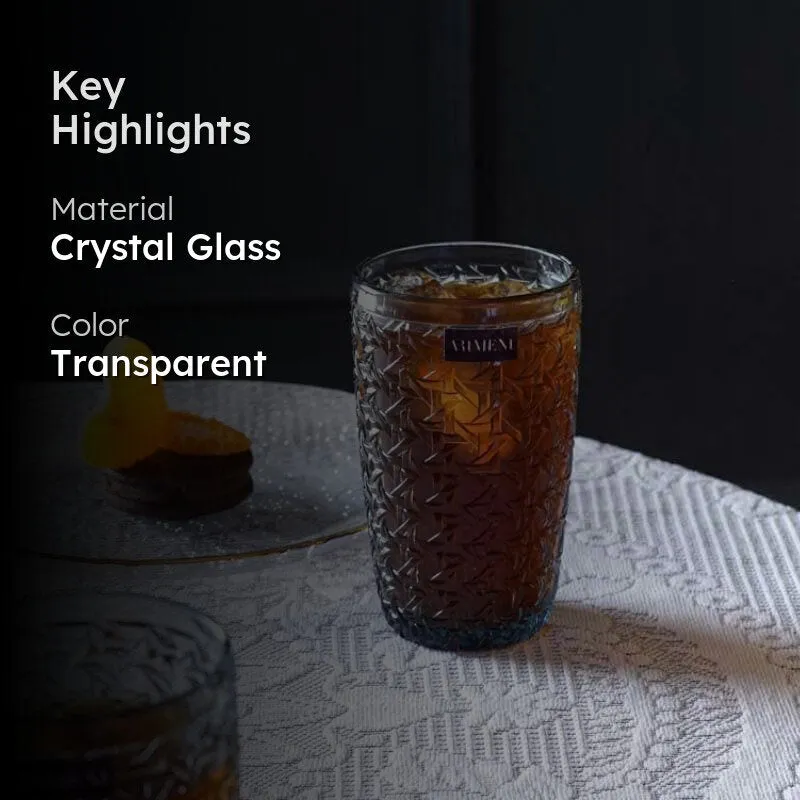 Elixir Tall Glass (Grey) (390 ml ) - Set Of Four media 2
