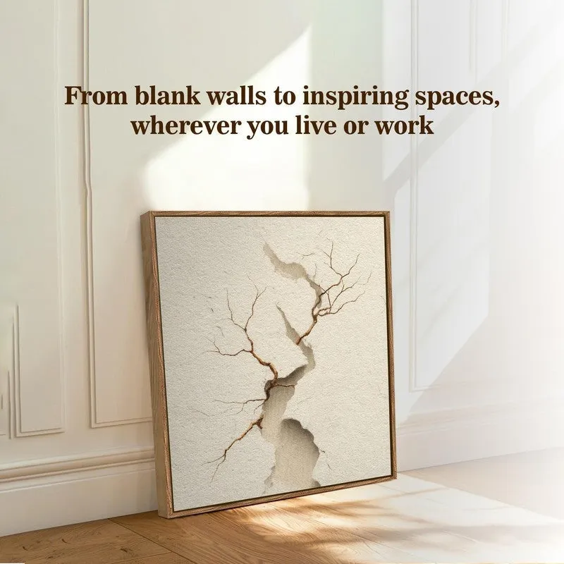 Fractured Form Canvas Wall Art With Frame media 7