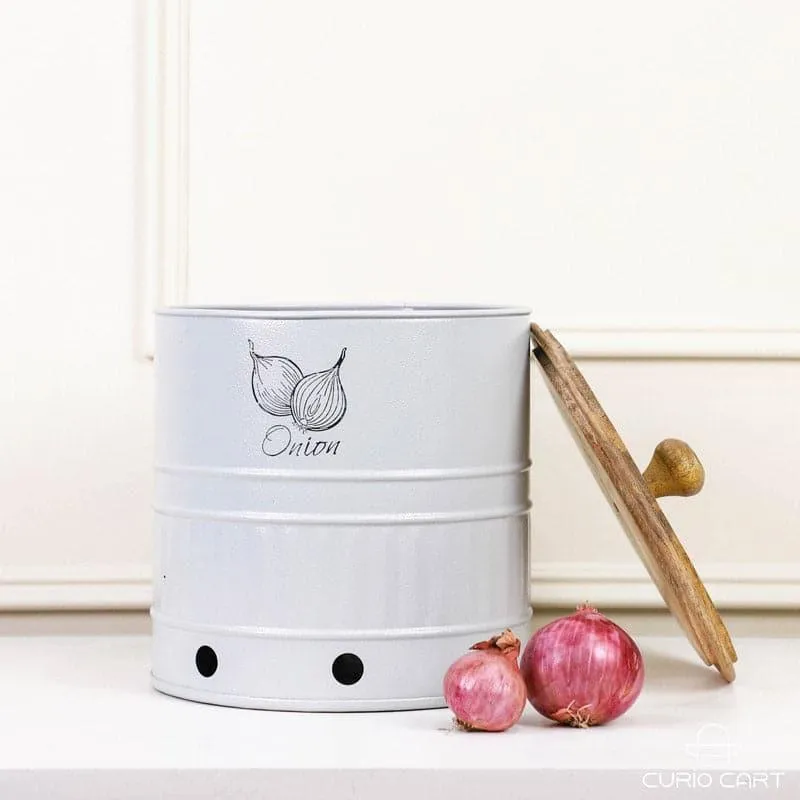 Chipo Onion Storage Container (11 L) - Grey media 4