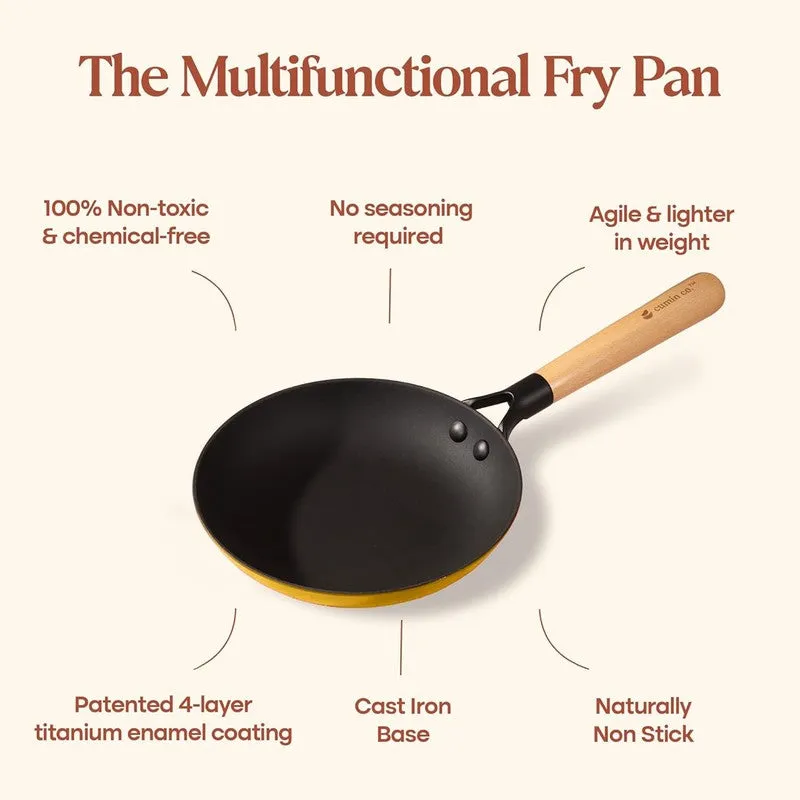 Cumin Co Enamel Cast Iron Frying Pan - 800 mL media 4