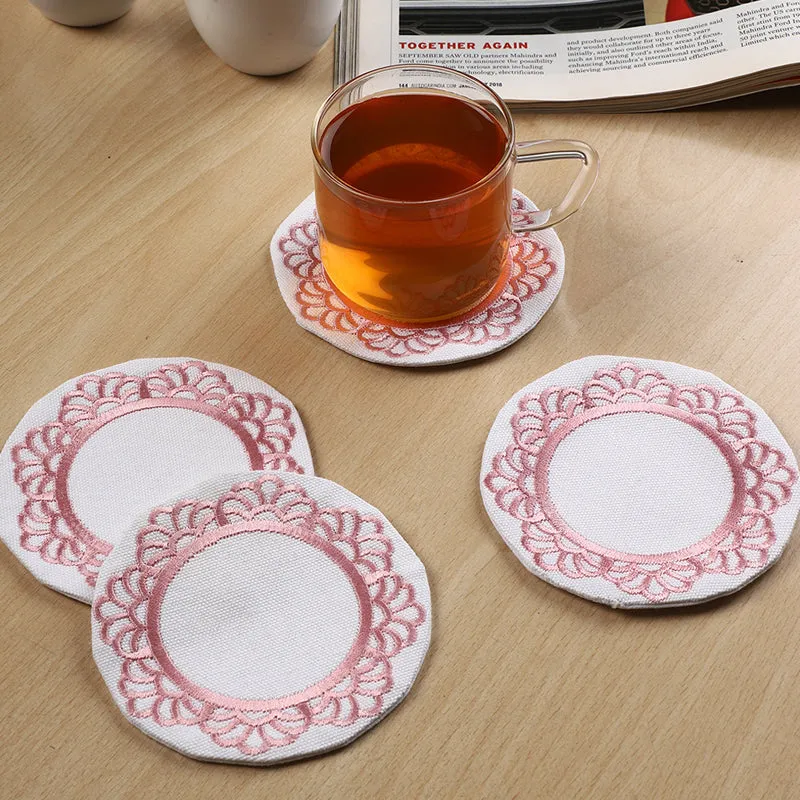 Ethno Edge Coaster (Pink) - Set Of Four media 1