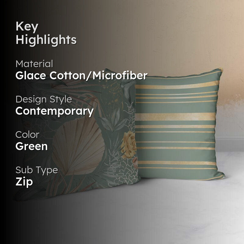 Palma Stripe Cushion Cover - Set of Two media 2